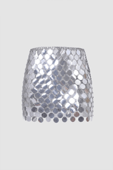 Sequined Mini Skirt